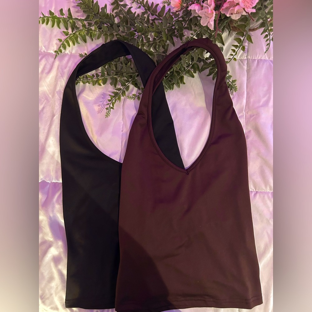 ✧･ﾟ: * Shein Halter Neck Tops (2 colors) :･ﾟ✧